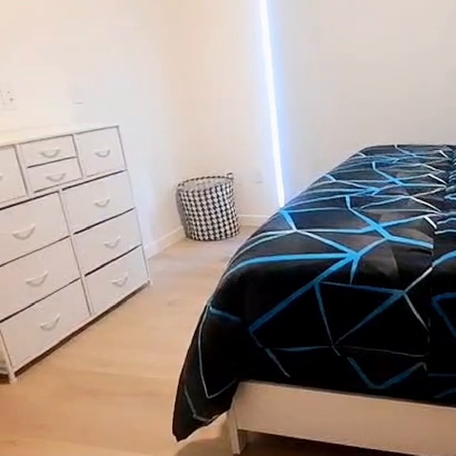 Bedroom storage area after cleaning by Squeaky Neat