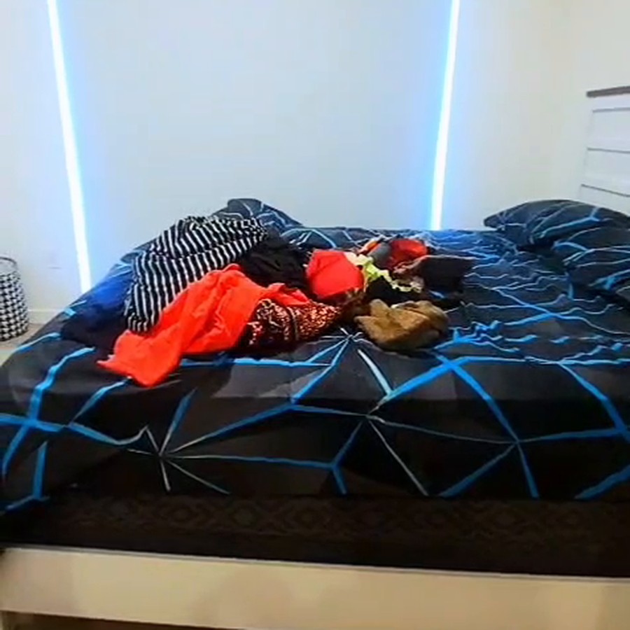 Bedroom before cleaning