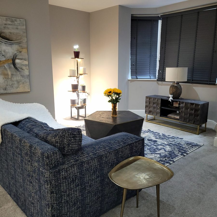 Living room after cleaning by Squeaky Neat